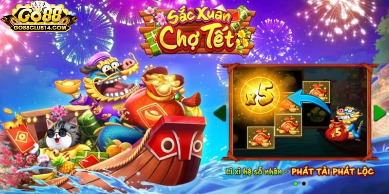 Sắc xuân chợ Tết Go88