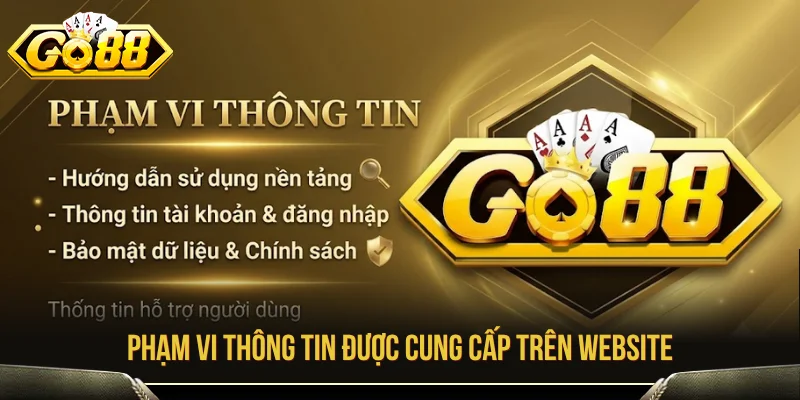 Thông tin được cung cấp trên website hỗ trợ người dùng